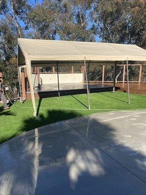 Prepare and place Artificial grass