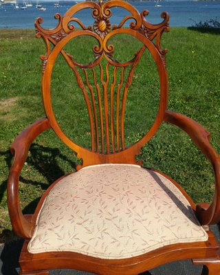 Vitorian chair Reupholstered and refinished