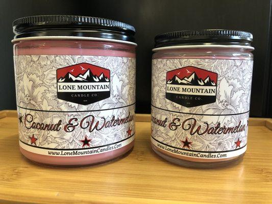 Coconut & Watermelon hand poured candle