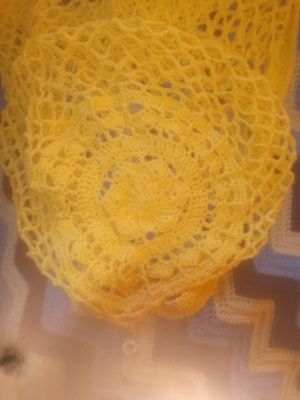 Crocheted while eating at Sara's