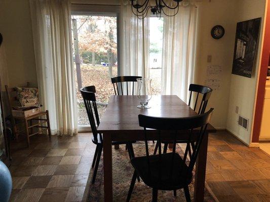 Shining dining room.