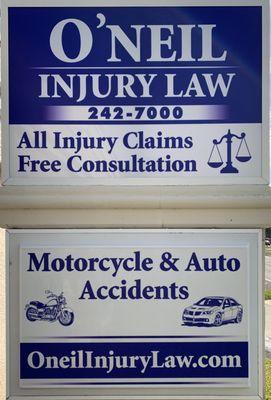 Auto , motorcycle , slip and fall , and all injury claims