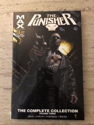 Graphic novel of The Punisher, Complete Collection-Volume Three bought at Wizards.