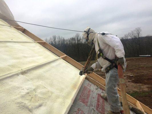 Spray Foam Roof - Shelbyville, KY (Jeptha Creed Distillery)