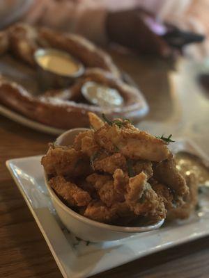 Buttermilk Country Style Chicken Tenders & Bavarian Uber Pretzel