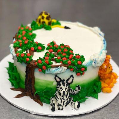 Vegan Cake, Safari Theme