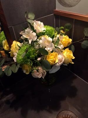 Flowers in the WC.