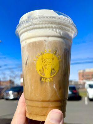 Wake 'n Bake Cold Brew with white chocolate and cinnamon cold foam