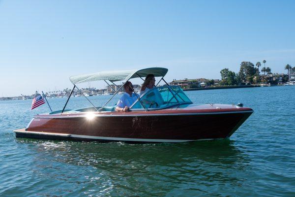 Bimini top offers great protection from the elements