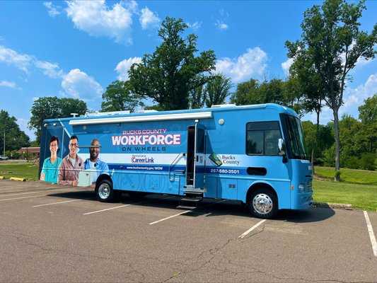 Community partnership with Workforce on Wheels.