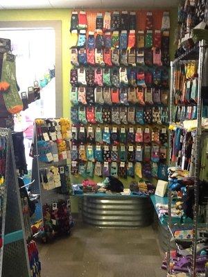 An incredible sock department too, for men, women, children