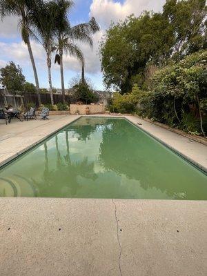 Before photo of my pool after the storms