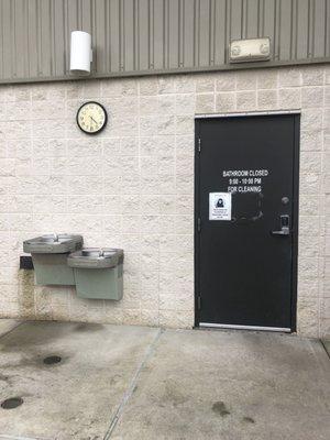 Restrooms by pool