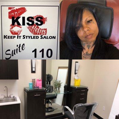 Salon suite and owner