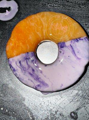 Pineapple rings:
orange side- cotton candy
Purple side- watermelon