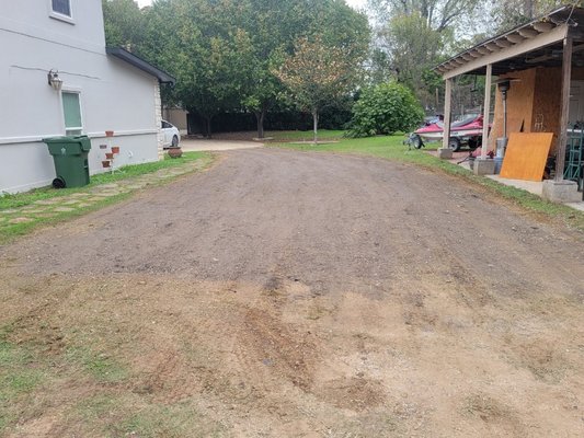 Shaped this driveway up.