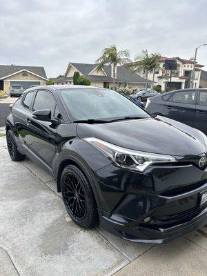 One step paint correction done to this Toyota CHR