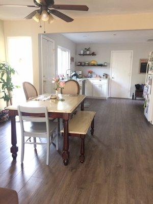 Kitchen remodel- lvp flooring from All Pro Floors