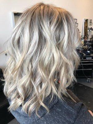 Blonde highlights by Stephanie Walker