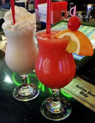 Piñata Cola da and Strawberry Daiquiri