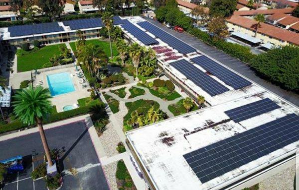 Hotel with rooftop solar