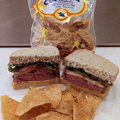 Pastrami on Rye with Have'a corn chips