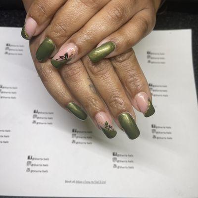 "Real Gel" Overlay with Nail Art