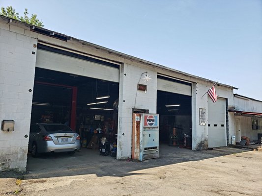 Garage front entrance.