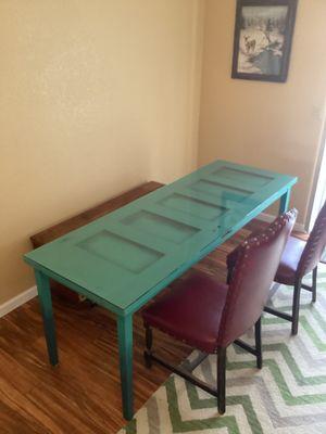 Custom table with Glass top