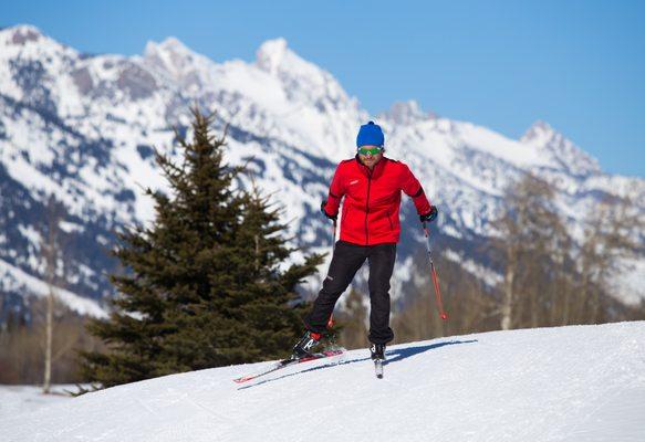 Cross Country Skiing in the Tetons.