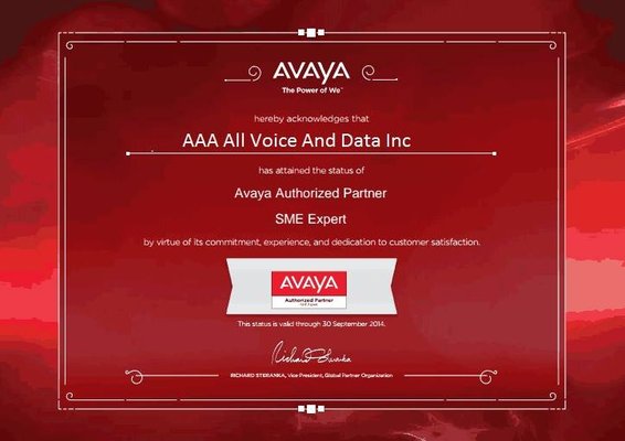 Our Avaya Certification