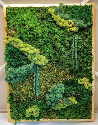 24"x18" Custom moss art