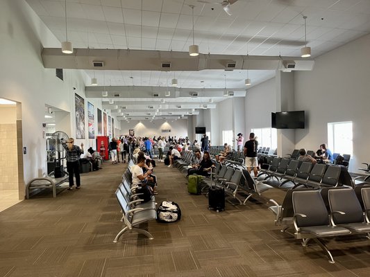 Waiting area for both gates