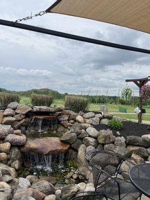 Outside patio view.