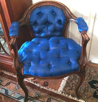 A rescued and refurbished chair!