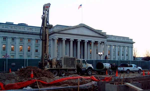 We installed geothermal heating in the National Treasury guard houses.