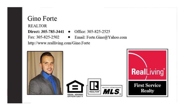 Gino Forte-Real Living First Service Realty