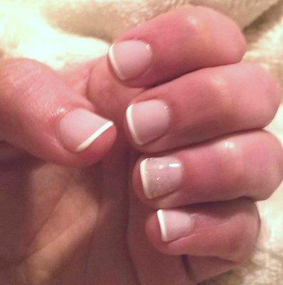 My gel french manicure from Happy Nails...so thrilled with it.