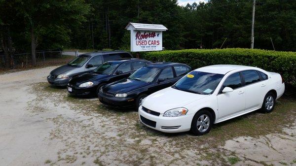 Just a few of our vehicles. We have around 20 to choose from.