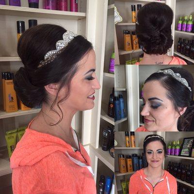 We offer bridal hair and makeup