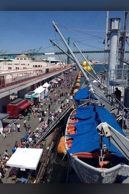 View from the battleship!