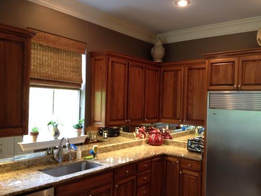 We installed LED thin profile under cabinet lighting under all of the kitchen cabinets. The fixtures were hardwired & switche...