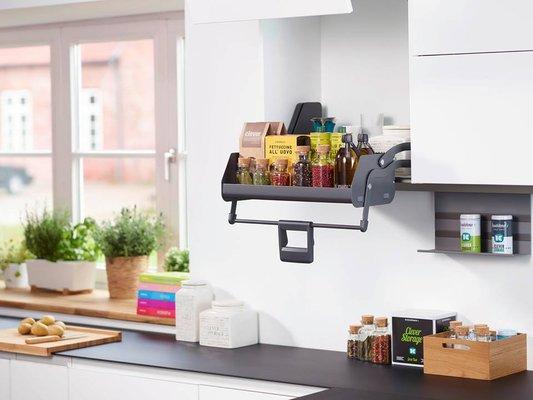 Our iMove eliminates the need for a stool or a chair to get those hard to reach items off of the top shelf.