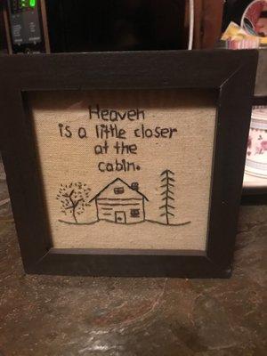 Cabin adorned with the cutest decor!