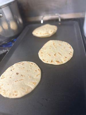 Tortillas recien hechas