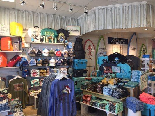 A peek inside Salt Coast Outfitters on the north end of the outlet center