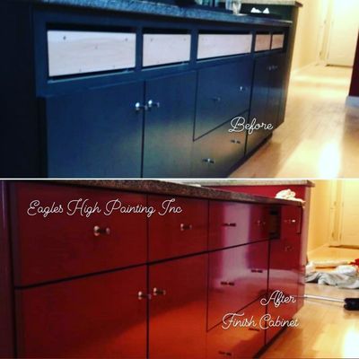 #cabinets #spraypaint