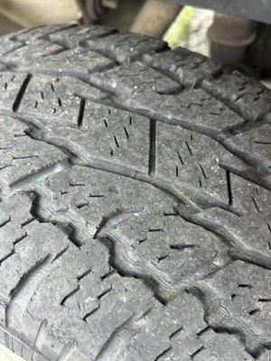 Dry rotted tires