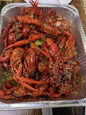 Chef special spicy crawfish