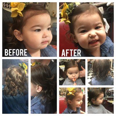 Thank you Sarah for a cute first cut!